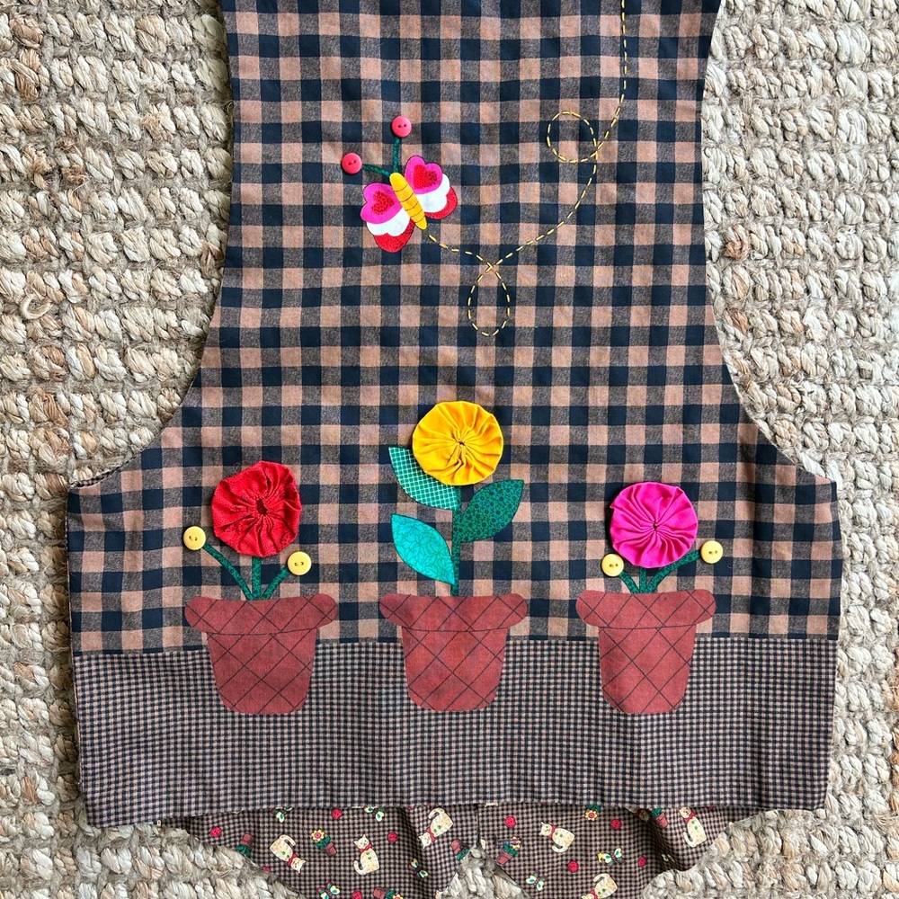 Patchwork Cat And Floral Vest - image 6